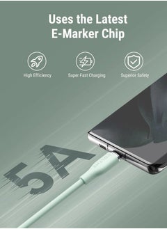 VOLTME USB C Charger Cable, 100W E-Marker USB C to USB C Cable 6ft, Type C Charging Cable Fast Charge for MacBook Pro 2021, iPad Pro 2021, iPad Air 4, Galaxy S21, Pixel, Switch (Green)  - Image 3