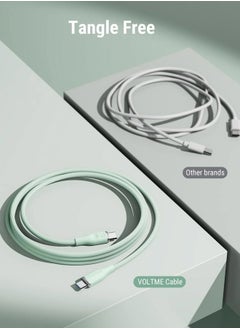 VOLTME USB C Charger Cable, 100W E-Marker USB C to USB C Cable 6ft, Type C Charging Cable Fast Charge for MacBook Pro 2021, iPad Pro 2021, iPad Air 4, Galaxy S21, Pixel, Switch (Green)  - Image 5