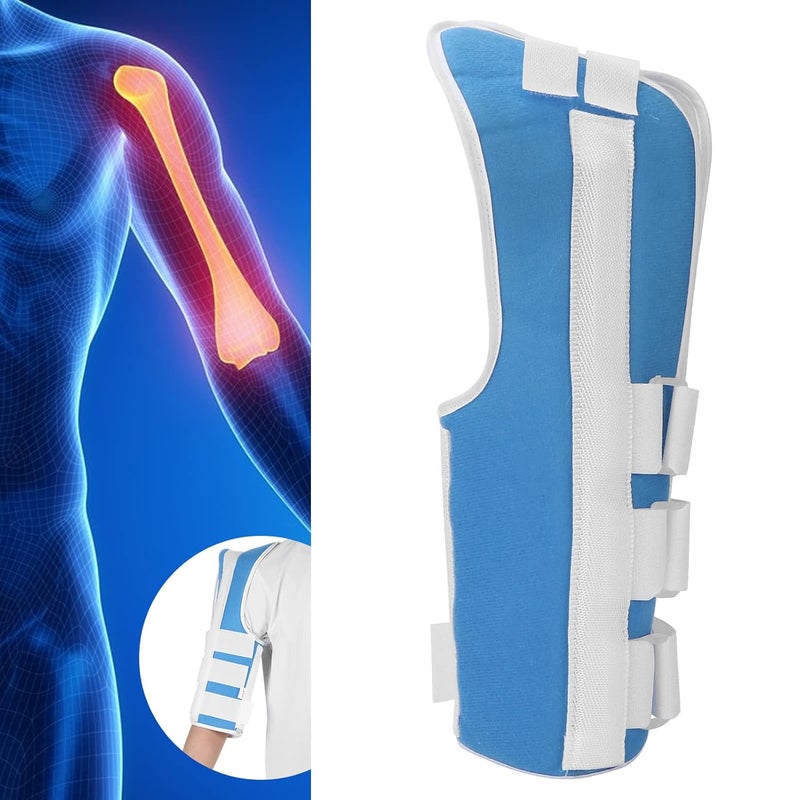 comfrt Humerus Splint,Adjustable Upper Arm Splint Humerus BraceHumerus Fracture Splint Breathable Humeral Shaft Brace Support for Fracture Recovery(M) - Image 3