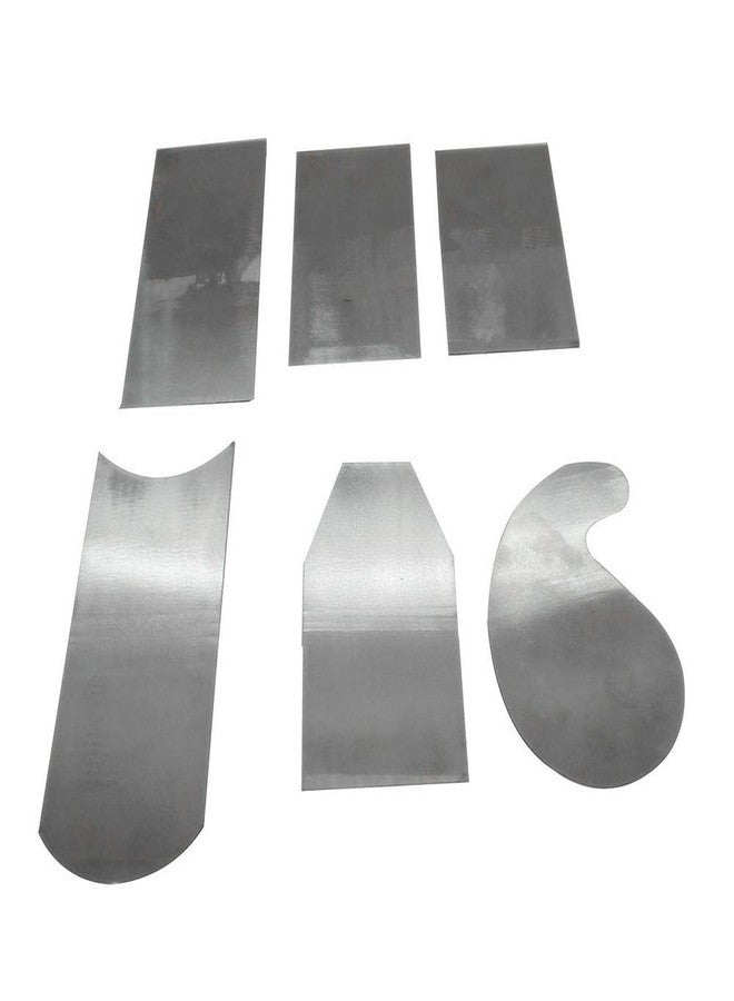 DEF Manganese Steel Cabinet Scrapers Tool, High-strength and Wear-resistant for Woodworking Scraper, Set of 6 - Image 1