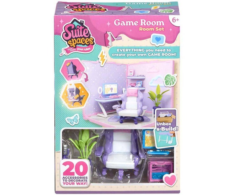 Suite Spaces Unbox & Build Game Room Room Set (20 Accessories) - Image 1