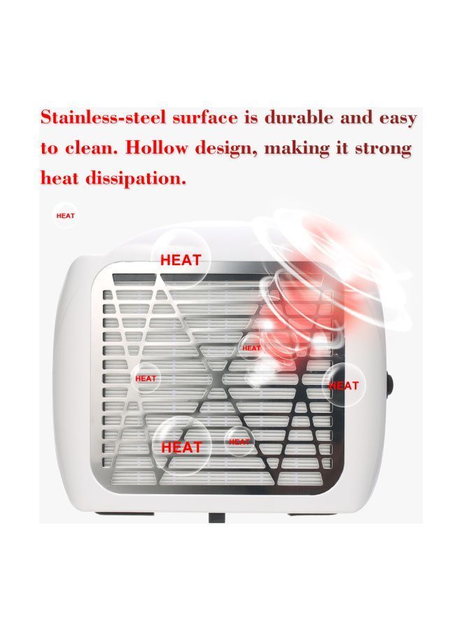 NIBEMINENT Nail Dust Collector Vacuum Cleaner White/Clear - Image 3