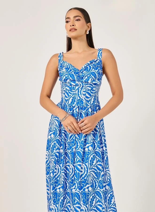 ستايلي Floral Print Maxi Dress