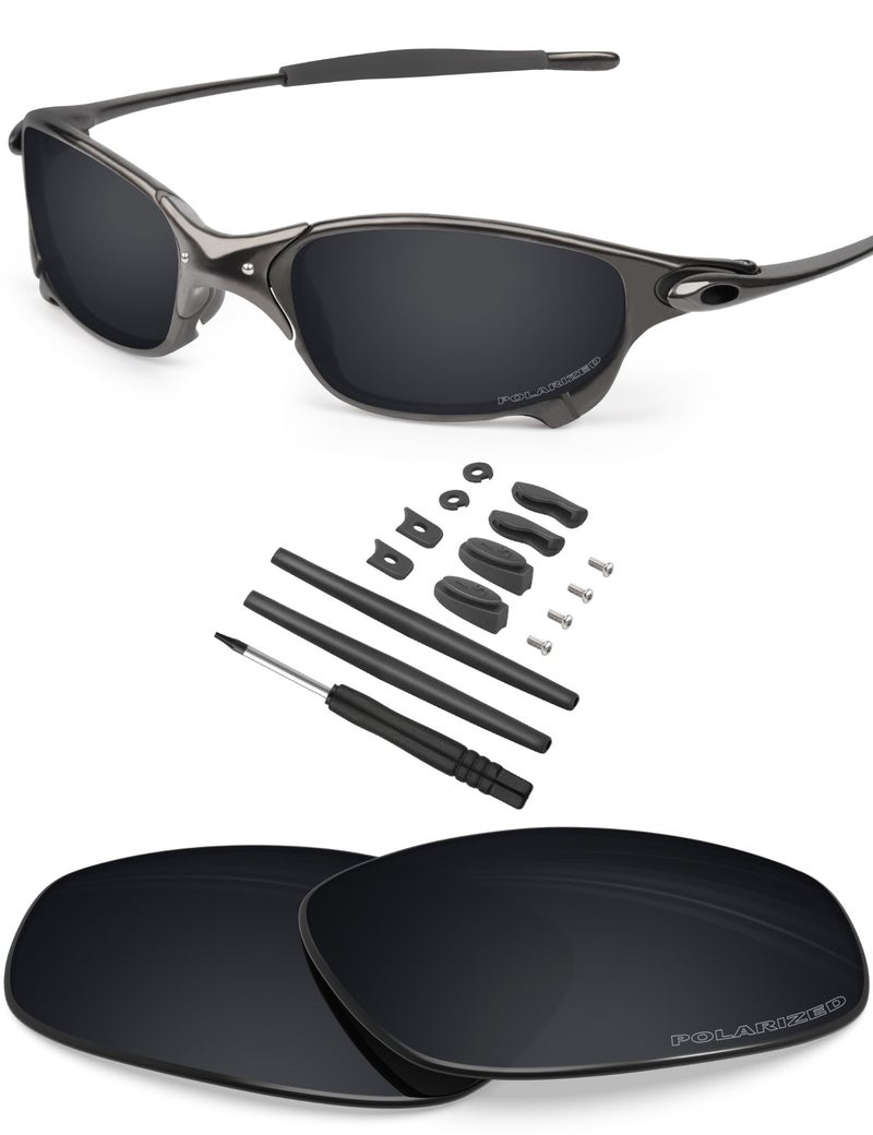 BLAZERBUCK Anti-salt Polarized Replacement Lenses & Sock Kit for Oakley Juliet - Black - Image 1