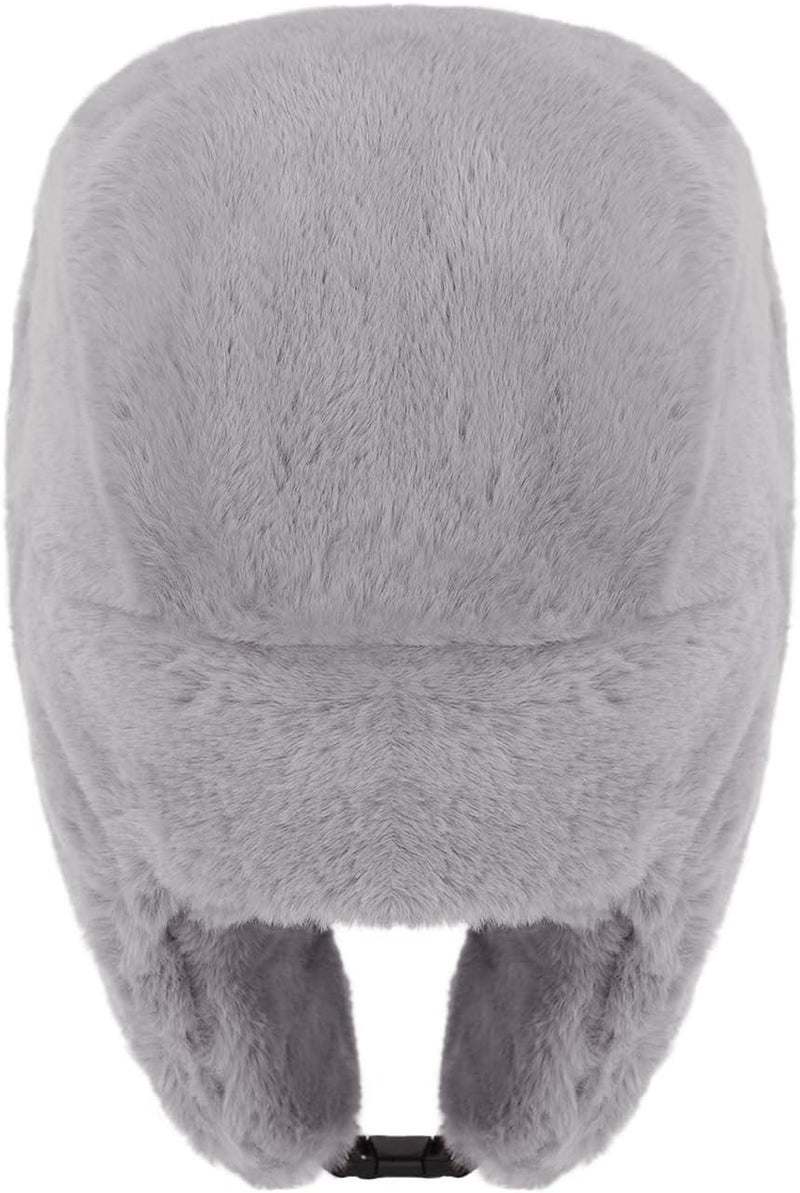 MioCloth Faux Fur Winter Earflap Russian Ushanka Hat - Fur Lined Winter Cap - Image 5