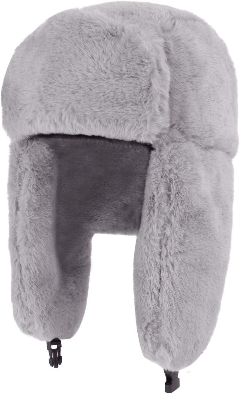MioCloth Faux Fur Winter Earflap Russian Ushanka Hat - Fur Lined Winter Cap - Image 3