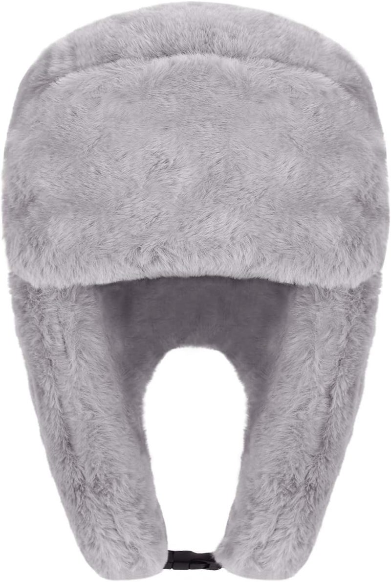 MioCloth Faux Fur Winter Earflap Russian Ushanka Hat - Fur Lined Winter Cap - Image 4