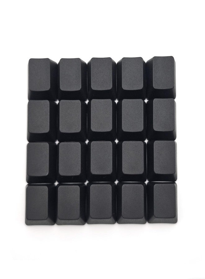Elacgap OEM Profile Blank Black Keycaps PBT Material 1U R4 Keycap for MX switches Mechanical Keyboard (Black, 20pcs) - Image 1