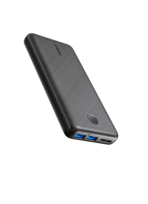 Anker Power Bank, PowerCore Essential 20000mAh Portable Charger with PowerIQ Technology and USB-C (Input Only), High-Capacity External Battery Pack Compatible with iPhone, Samsung, iPad, and More 20 watt Black