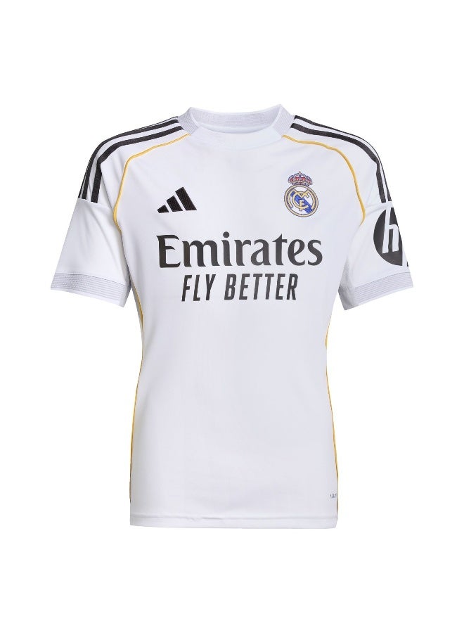 Adidas Real H Jsy Y White Football Jerseys For Junior 7-8Y - Image 1