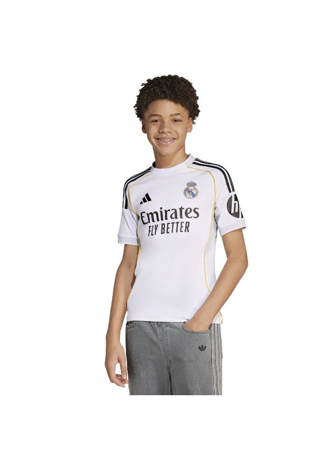 Adidas Real H Jsy Y White Football Jerseys For Junior 7-8Y - Image 3