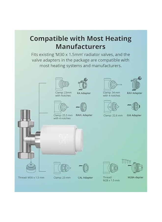 SONOFF - TRVZB Zigbee Thermostatic Radiator Valve Smart Home Heating Froest Protection Remote Group Control via eWeLink Alexa - Image 1