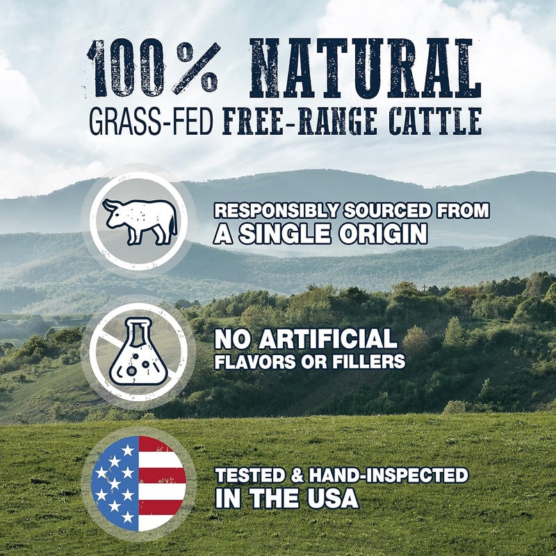 Cadet Bully Hide Sticks for Large Dogs  AllNatural Beef Pizzle High Protein Low Fat LongLasting Grain  RawhideFree Dog Chews for Aggressive Chewers Large 8 Count - Image 2