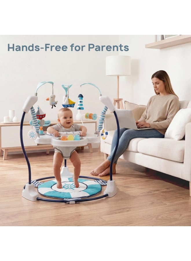 Everything For Kids Baby Activity Jumper with Music Lights Adjustable Height Portable Play Center - Image 5