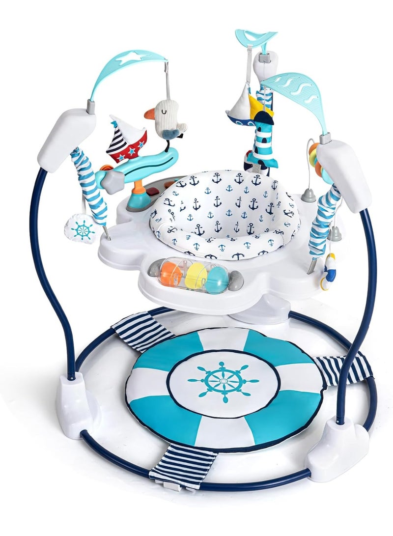 Everything For Kids Baby Activity Jumper with Music Lights Adjustable Height Portable Play Center - Image 1