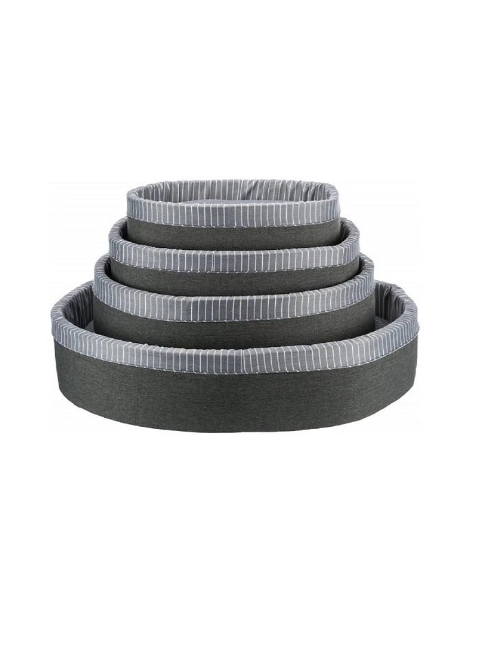 Trixie Finley Basket Grey & White Bed For Dogs - Image 2