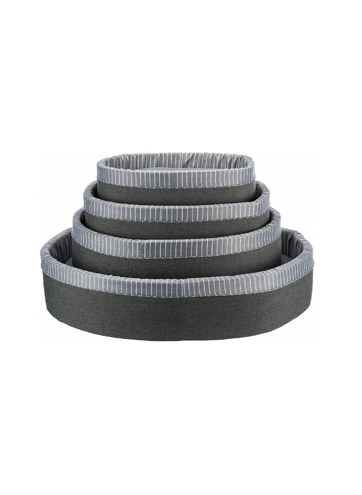 Trixie Finley Basket Grey & White Bed For Dogs - Image 3
