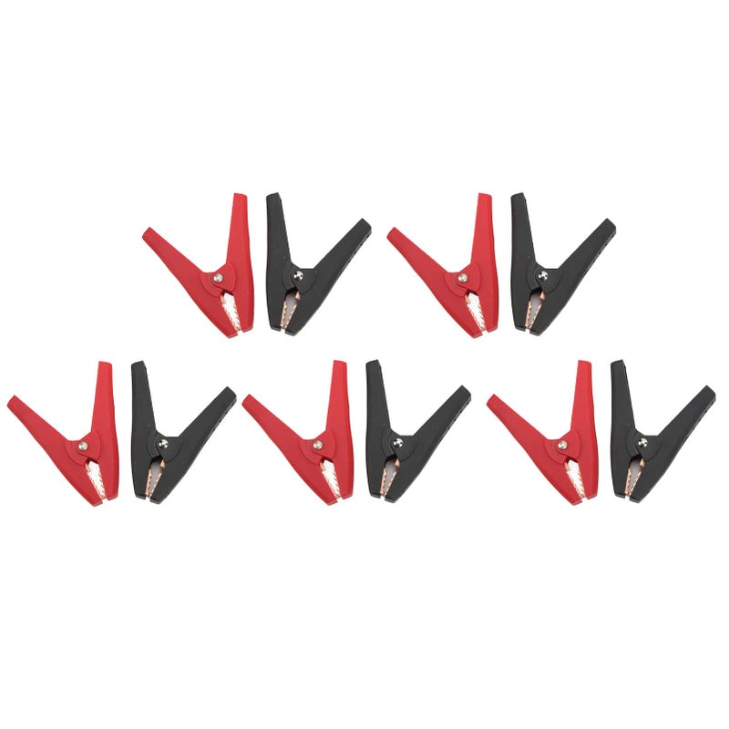Steel Copper Plated ABS Insulated Electrical Test Clamp Set 5 Pcs 30A 26mm Opening - Image 5