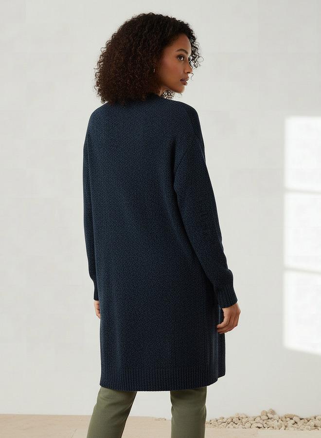 2Xtremz Longline Open Front Chenille Cardigan - Image 3