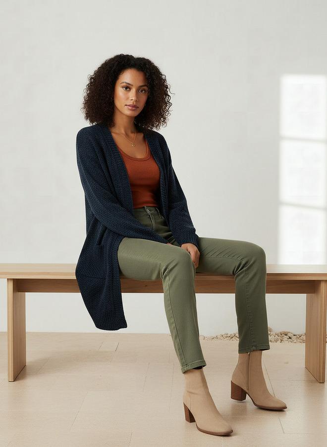 2Xtremz Longline Open Front Chenille Cardigan - Image 5