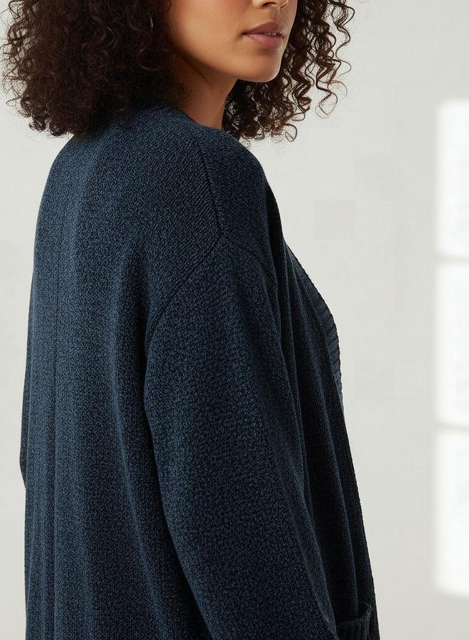 2Xtremz Longline Open Front Chenille Cardigan - Image 4