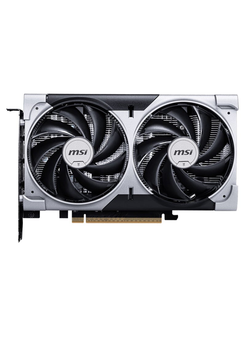 إم اس أي GeForce RTX 5060 8G VENTUS 2X OC Graphics Card, 8GB GDDR7, 3840 CUDA Cores, 2,535 MHz Boost Clock, DLSS 4, Ray Tracing, PCIe Gen 5, Dual-Fan Cooling, HDMI 2.1b, DisplayPort 2.1b, 128-Bit, 145W TDP, Up to 8K Resolution, VR & G-SYNC Ready | 912-V537-017  - Image 2