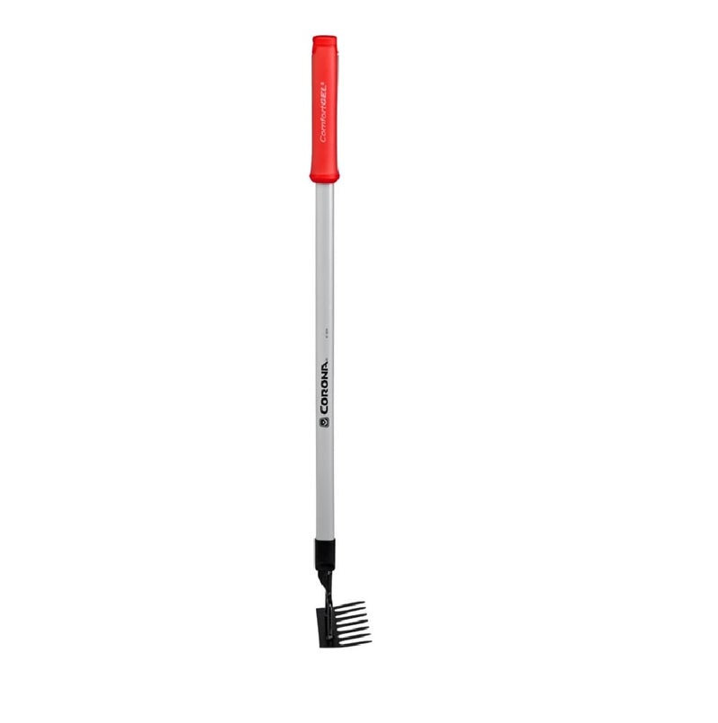 Corona Tools GT 3234 Reach 7-Tine Extended Rake, Silver,RED,Black