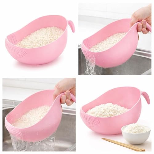 Lembose Food Strainer Colander, Fruit Basket, Pasta Strainer, Vegetable Strainer, Kitchen Sieve, Washing Bowl, Unbreakable, (Color May Vary), Plastic - 11.3 x 18 x 24.1cm - Image 5