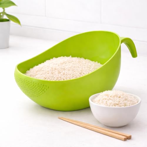 Lembose Food Strainer Colander, Fruit Basket, Pasta Strainer, Vegetable Strainer, Kitchen Sieve, Washing Bowl, Unbreakable, (Color May Vary), Plastic - 11.3 x 18 x 24.1cm - Image 2