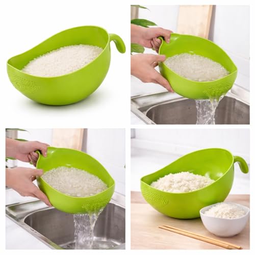 Lembose Food Strainer Colander, Fruit Basket, Pasta Strainer, Vegetable Strainer, Kitchen Sieve, Washing Bowl, Unbreakable, (Color May Vary), Plastic - 11.3 x 18 x 24.1cm - Image 4