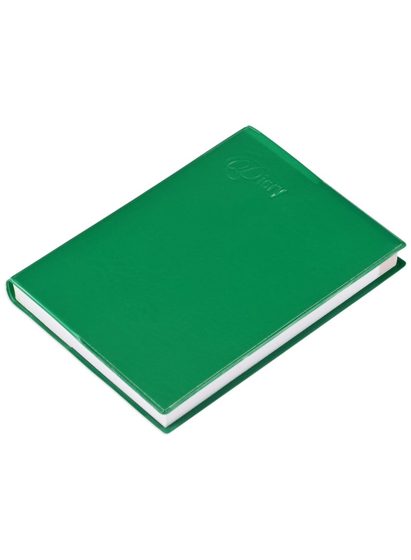 Fis 2025  Pocket Diary English With Pvc Soft Cover Green -FSDI09E25GR - Image 1
