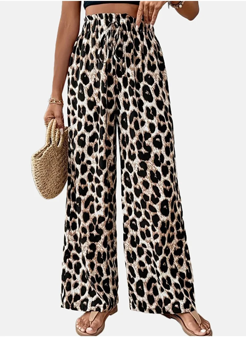 YUNIQEE Women Animal Printed Loose Fit Trousers