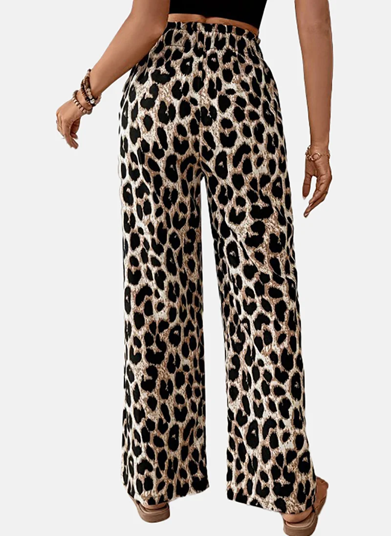 YUNIQEE Women Animal Printed Loose Fit Trousers