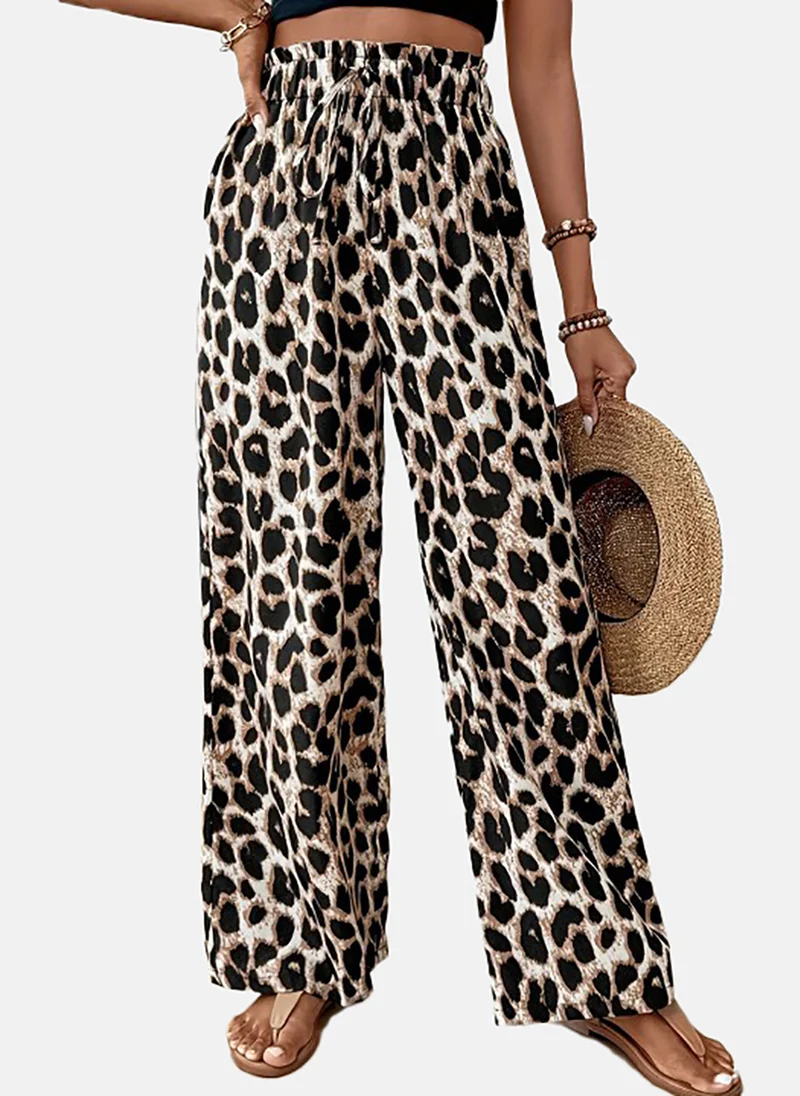 YUNIQEE Women Animal Printed Loose Fit Trousers