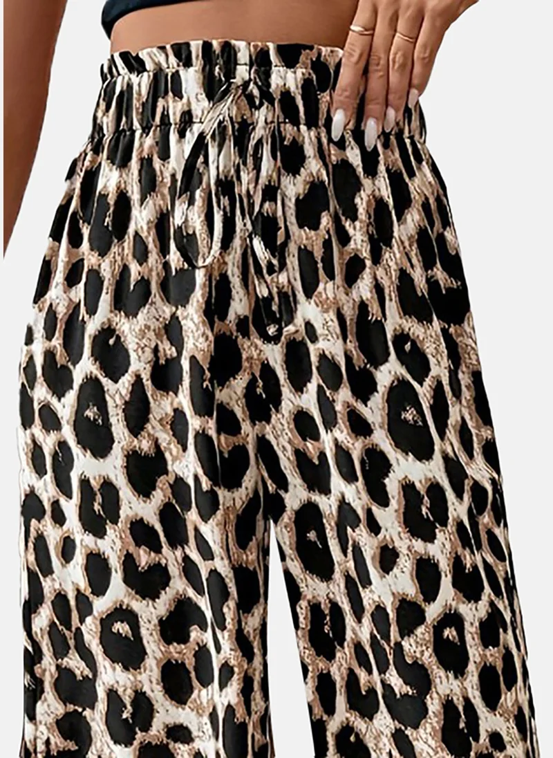 YUNIQEE Women Animal Printed Loose Fit Trousers