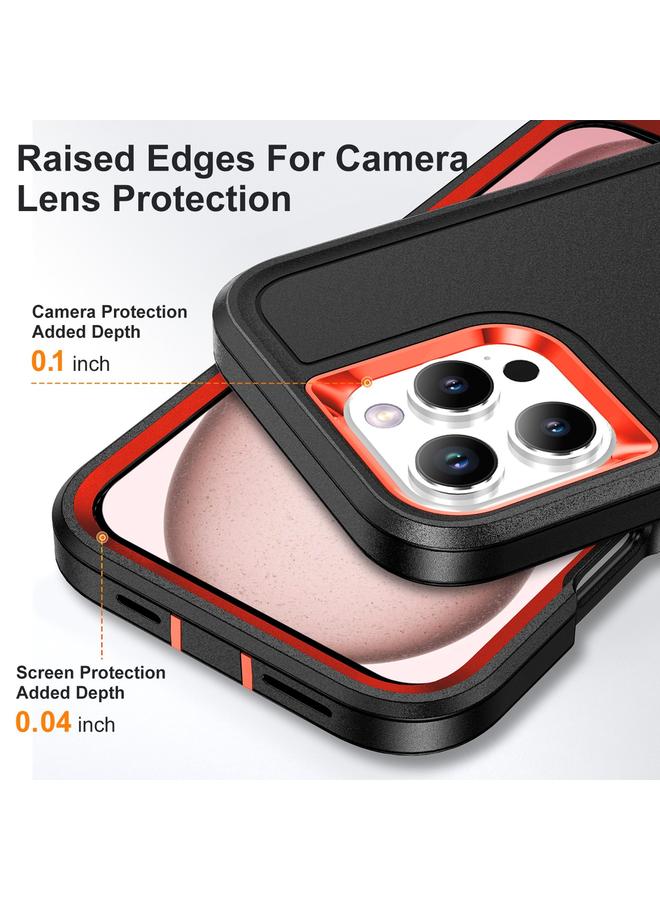 S-TOP Case For iPhone 16 Pro Rugged PC + Silicone Phone Case with Holder - Image 5