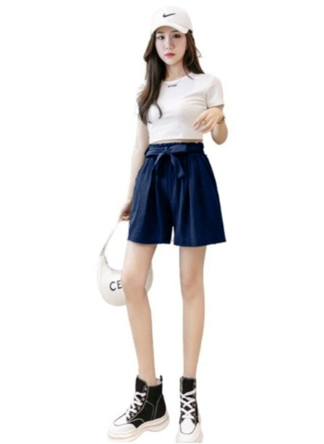 Generic - Women's Elastic Waist Casual Summer Shorts with Pockets KU266 - Image 1