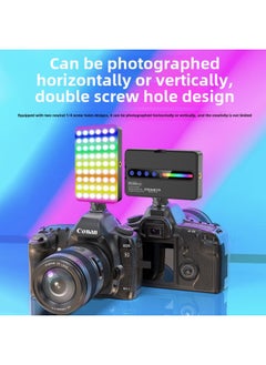 General Customizable Outdoor Live Broadcast Fill Light Photography Light Handheld Photo Atmosphere Light Square Portable Flap Pocket Pants Light Led-Specification:M160 Long Rgb Single Light + Clip (proofing  - Image 3