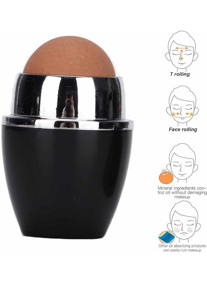 KOSTECH Oil-Absorbing Volcanic Stone Face Roller, Reusable Facial Skincare Tool for Oily Skin Care, Oil Control Face Roller - Image 2