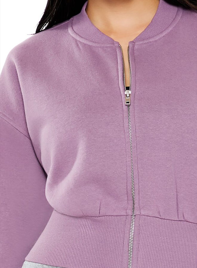 FOREVER 21 Drop-Sleeve Zip-Up Jacket - Image 3