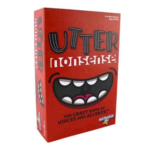 PlayMonster Utter Nonsense The Crazy Game of Voices and Accents Ridiculous Family Fun Ages 8 420 Players Red - Image 1