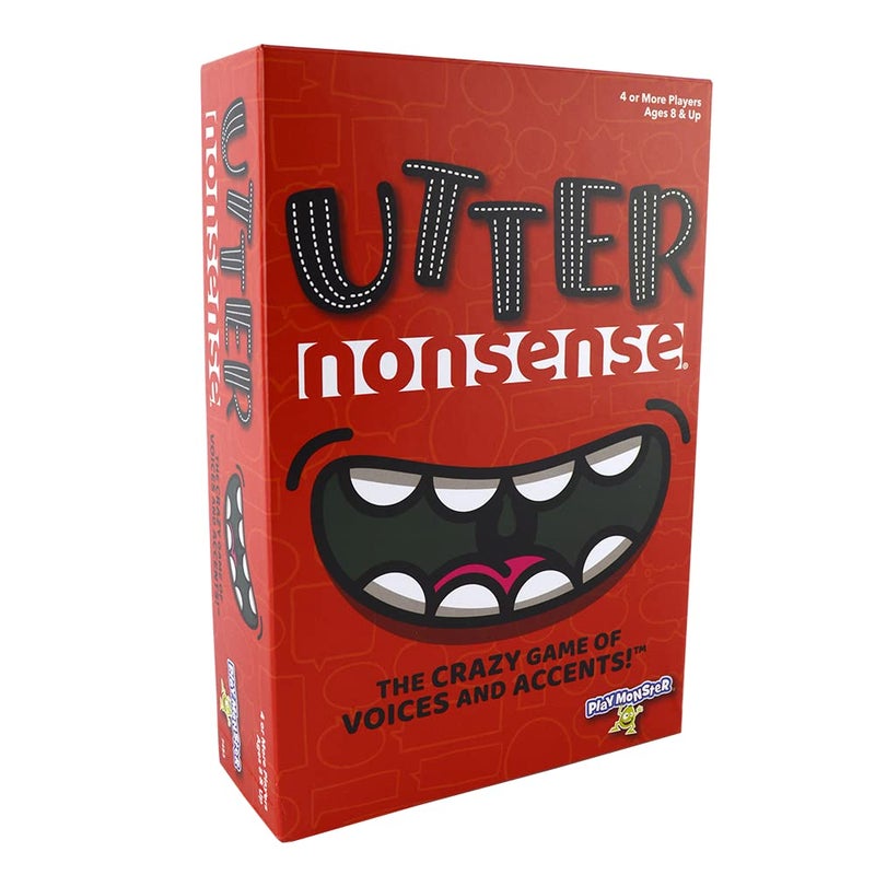 PlayMonster Utter Nonsense The Crazy Game of Voices and Accents Ridiculous Family Fun Ages 8 420 Players Red - Image 2