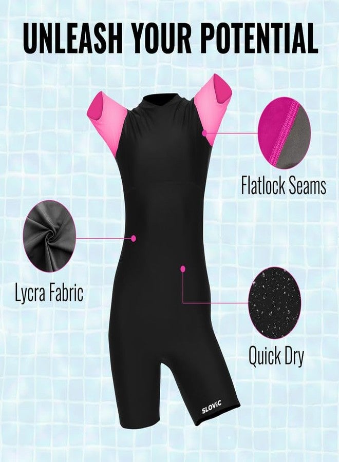 SLOVIC Swimming Suit for Women [X-Large] | One Piece Bodysuite for Women | Beachwear for Girls | Quick Dry & Stretchable Swimwear for Ladies | Swimming Dress for Swimming Pool - Image 3