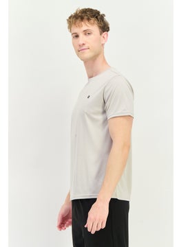 RBX Men Sportswear Fit Short Sleeves Training T-Shirt, Stone  - Image 2