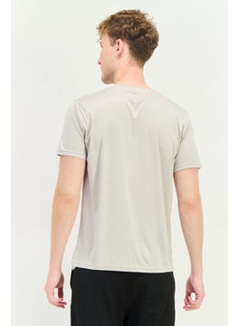 RBX Men Sportswear Fit Short Sleeves Training T-Shirt, Stone  - Image 3