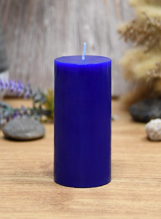 Jeco “2” Diameter by 3” Blue Pillar Candle,CPZ-2306 - Image 2