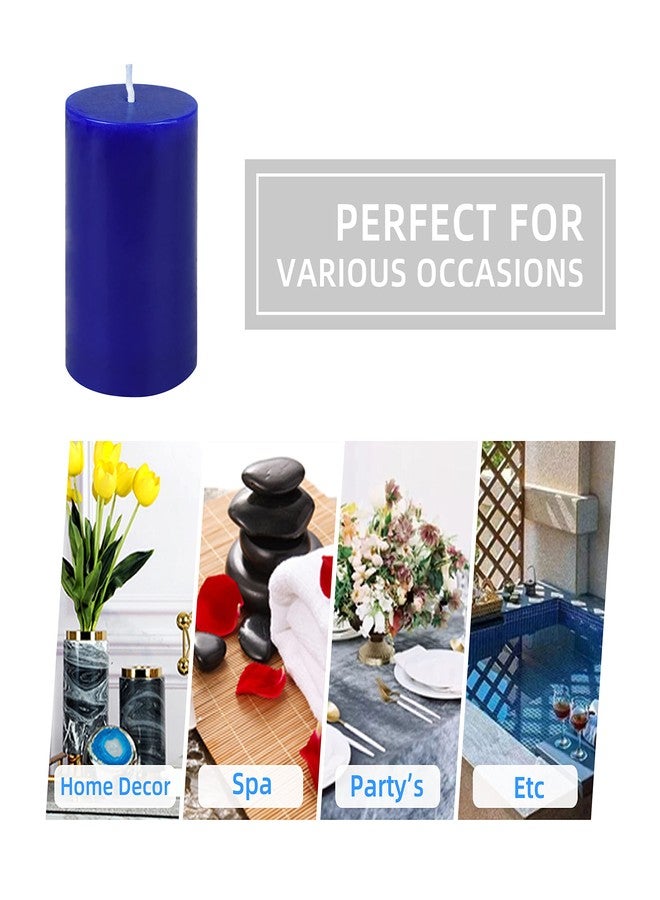 Jeco “2” Diameter by 3” Blue Pillar Candle,CPZ-2306 - Image 5