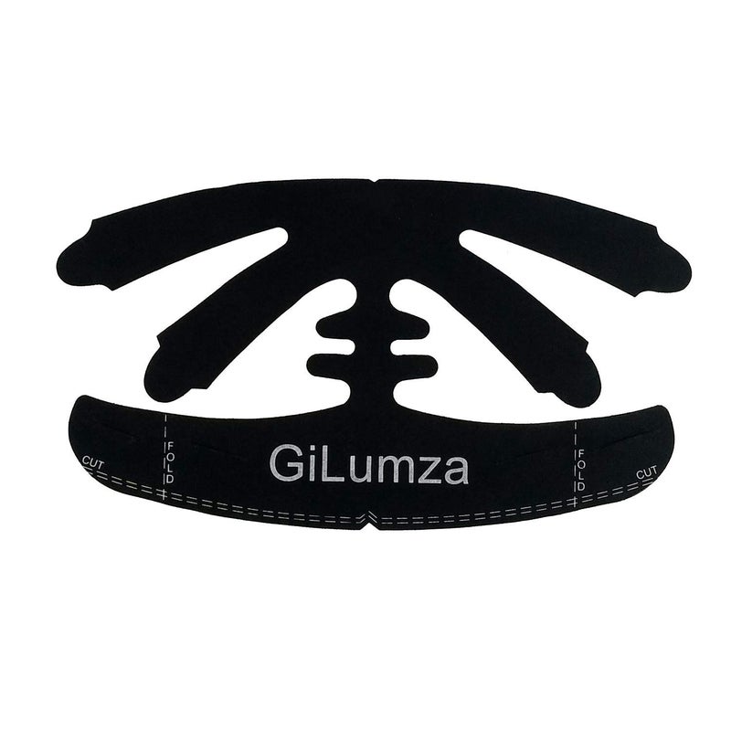Gilumza 2pk Black Baseball Caps Inserts Semicircle Crown Flexible Shaper Plastic Hat Liner Support for Snapback Fitted Ball Sport Cap and More - Image 1