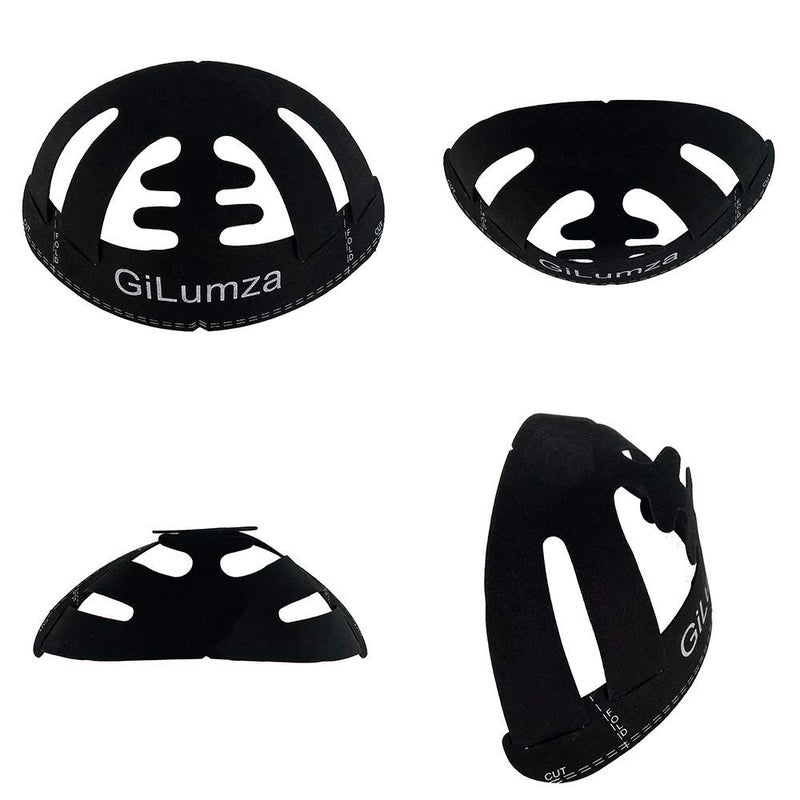 Gilumza 2pk Black Baseball Caps Inserts Semicircle Crown Flexible Shaper Plastic Hat Liner Support for Snapback Fitted Ball Sport Cap and More - Image 5