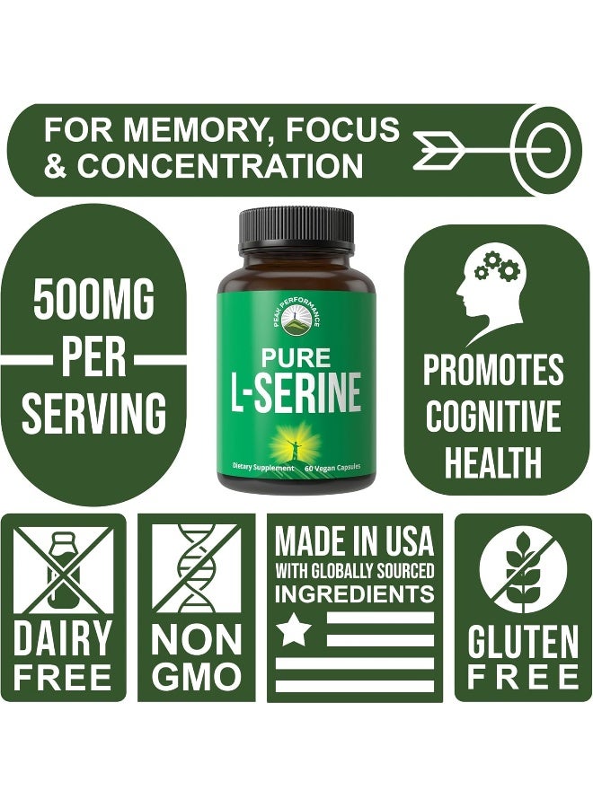 Peak Performance L-Serine Capsules 500Mg - Image 3